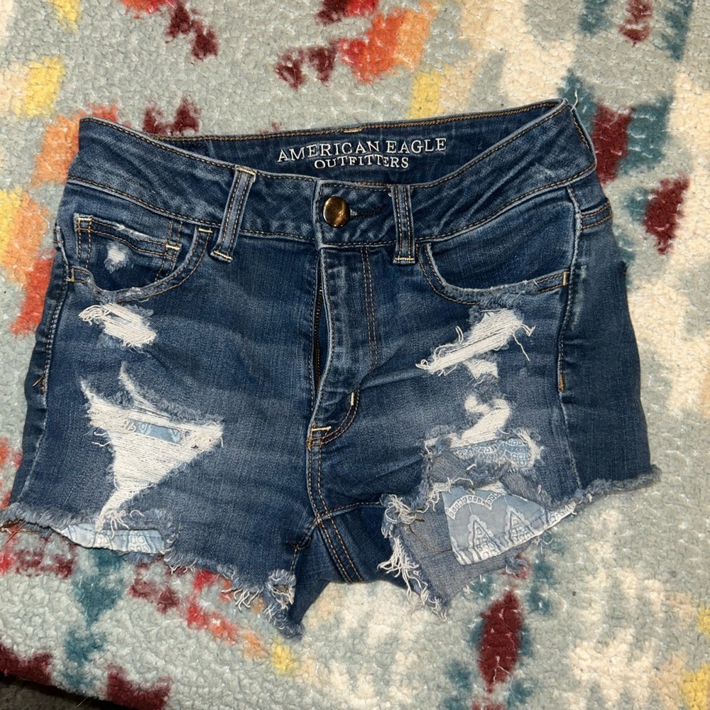 American Eagle Shortie Jean Shorts